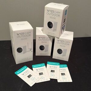 Wyze outdoor camera set of 4 cameras
